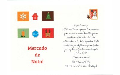 Mercado de Natal na Conferência de São Paulo em Ceira