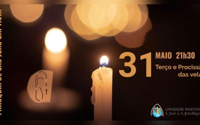 Terço e Procissão de Velas na Igreja de São João Baptista